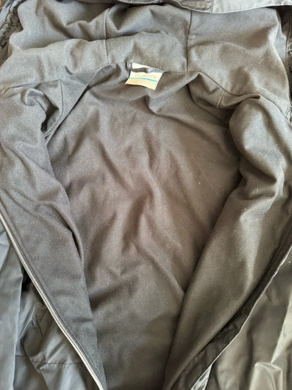 Columbia Black Zip-Up Hooded Shell Jacket - Picture 4 of 4